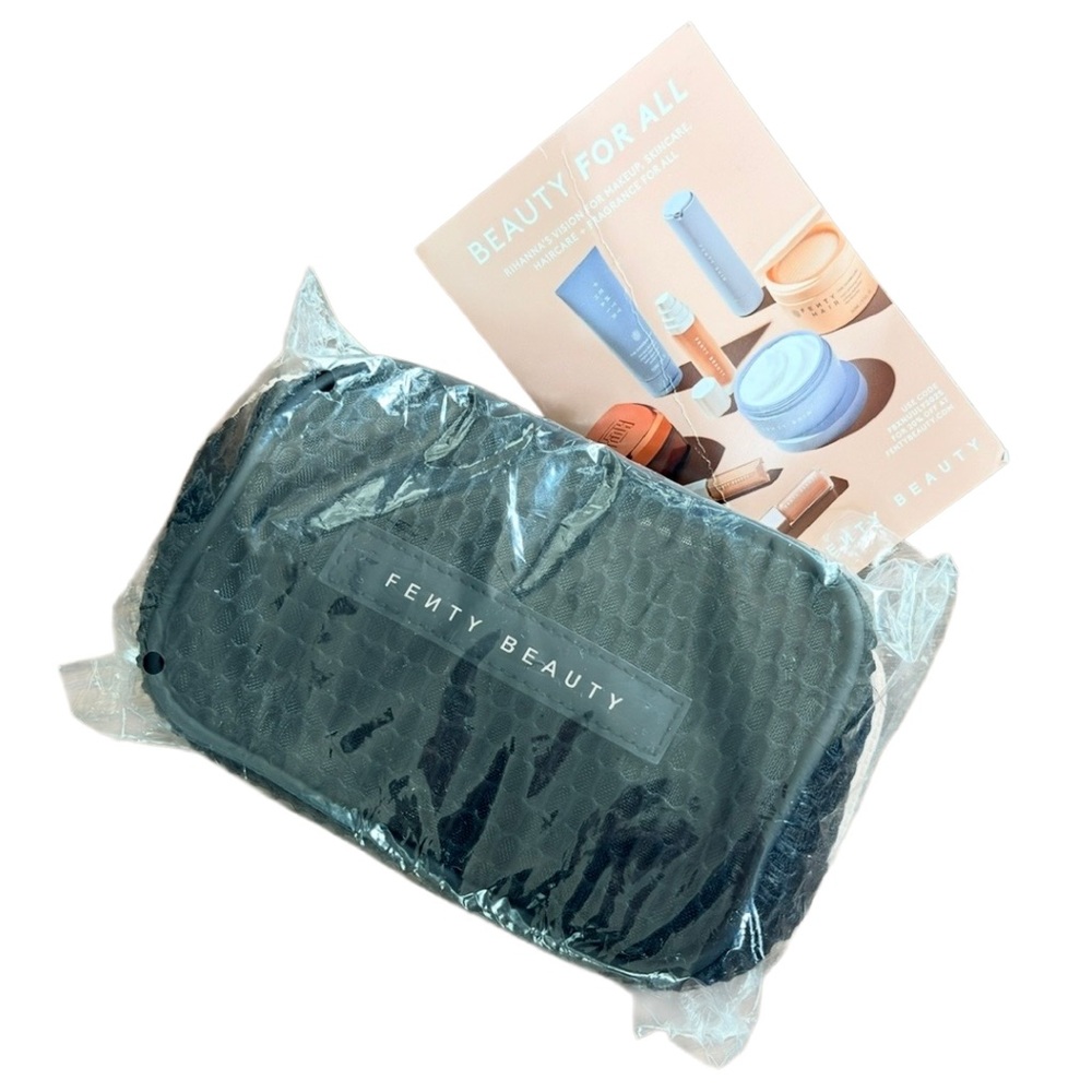 Fenty Beauty Black Pink Mesh Cosmetic Bag – Travel Makeup Pouch – Limited – NEW - Picture 3 of 7